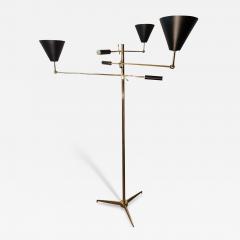  Arredoluce Triennale Polished Brass Floor Lamp Arredoluce Designer Angelo Lelli Italy 1947 - 2747369