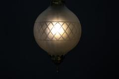  Arredoluce pendant chandelier of arredoluce late 40s  - 1032504