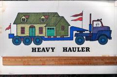  Art Seiden Heavy Hauler Mid Century Illustration Childrens Books - 3515809