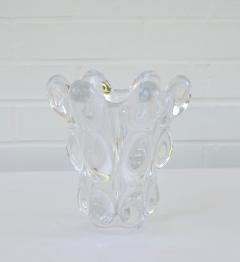  Art Vannes Mid Century French Clear Glass Vase - 3686347