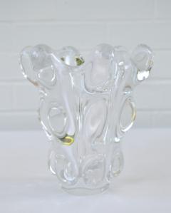  Art Vannes Mid Century French Clear Glass Vase - 3686349