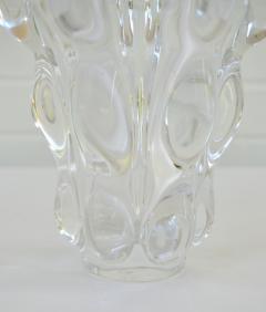  Art Vannes Mid Century French Clear Glass Vase - 3686352