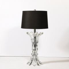  Art Vannes Mid Century Modernist Sculptural Splash Form Crystal Table Lamp by Art Vannes - 3752546