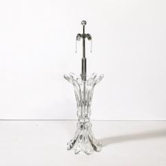  Art Vannes Mid Century Modernist Sculptural Splash Form Crystal Table Lamp by Art Vannes - 3752637
