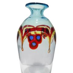  Arte Vetraria Muranese A V E M A Ve M AVeM A V E M Hand Blown Glass Vase With Multi Colored Rods and Murrhines 1950s - 1012434