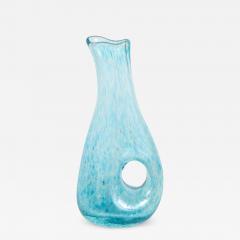  Arte Vetraria Muranese A V E M A Ve M AVeM A V E M Hand Blown Glass with Blue Glass Fragments and Hole 1950s - 2094562