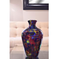  Arte Vetraria Muranese A V E M A Ve M AVeM Handblown Glass Vase with Large Murrhines by A V E M 1950s - 2127235