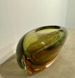  Arte Vetro Murano Italian Murano Sommerso Glass Bowl 1960s - 4230165