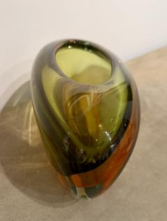  Arte Vetro Murano Italian Murano Sommerso Glass Bowl 1960s - 4230166