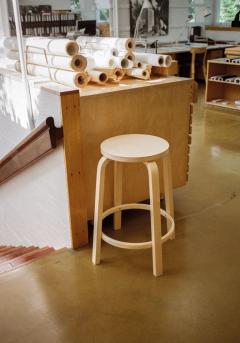  Artek Authentic High Stool 64 Counter Stool in Black by Alvar Aalto Artek - 994013
