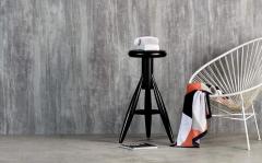  Artek Authentic Rocket Bar Stool in Oak with Black Lacquer by Eero Aarino Artek - 995644