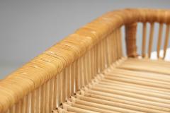  Artek Mid Century Rattan Basket Tray by Artek Finland 1960s - 4357975