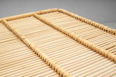  Artek Mid Century Rattan Basket Tray by Artek Finland 1960s - 4357978