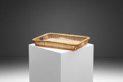  Artek Mid Century Rattan Basket Tray by Artek Finland 1960s - 4360296