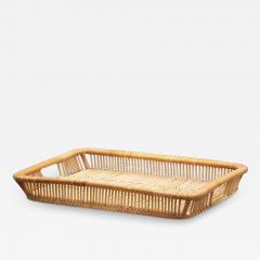  Artek Mid Century Rattan Basket Tray by Artek Finland 1960s - 4361267