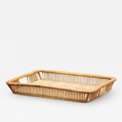  Artek Mid Century Rattan Basket Tray from Artek Finland 1960s - 3378456