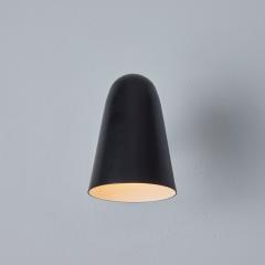  Arteluce 1950s Gino Sarfatti Model 27 Black Metal Brass Sconce for Arteluce - 3162899