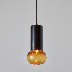  Arteluce 1960s Gino Sarfatti Metal and Amber Seguso Glass Pendant for Arteluce - 2999019