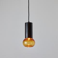  Arteluce 1960s Gino Sarfatti Metal and Amber Seguso Glass Pendant for Arteluce - 2999023