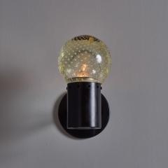  Arteluce 1960s Gino Sarfatti Metal and Seguso Glass Sconce for Arteluce  - 4392786