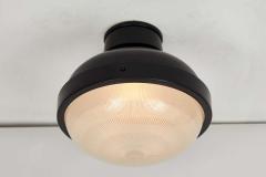  Arteluce 1960s Gino Sarfatti Model 3027 p g Metal and Glass Ceiling Lamp Arteluce - 1576245