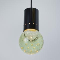  Arteluce 1960s Gino Sarfatti Seguso Bubble Glass 3 Pendant Chandelier for Arteluce - 3162838