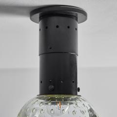  Arteluce Large 1960s Gino Sarfatti Metal and Seguso Glass Ceiling Lamp for Arteluce - 2633713