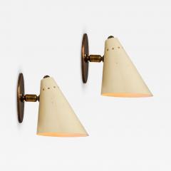  Arteluce Pair of 1950s Italian Cone Sconces in the Manner of Arteluce - 755418