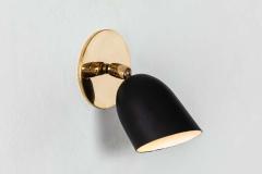  Arteluce Pair of 1950s Petite Black Sconces by Gino Sarfatti for Arteluce - 1467206