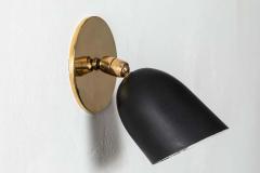  Arteluce Pair of 1950s Petite Black Sconces by Gino Sarfatti for Arteluce - 1467208