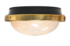  Artemide 1960s Sergio Mazza Brass and Glass Wall or Ceiling Light for Artemide - 911608