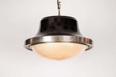  Artemide 1960s Sergio Mazza Tau Nickeled Brass Pendant for Artemide - 1637069