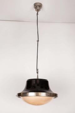  Artemide 1960s Sergio Mazza Tau Nickeled Brass Pendant for Artemide - 1637078