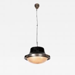  Artemide 1960s Sergio Mazza Tau Nickeled Brass Pendant for Artemide - 1637686