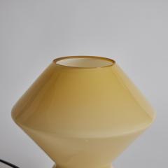 Artemide 1980s Memphis Style Conica Pale Yellow Glass Table Lamp for Artemide - 3035717