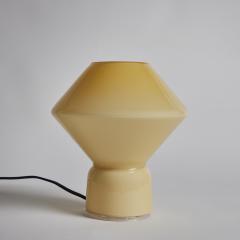  Artemide 1980s Memphis Style Conica Pale Yellow Glass Table Lamp for Artemide - 3035718