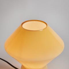  Artemide 1980s Memphis Style Conica Pale Yellow Glass Table Lamp for Artemide - 3035723