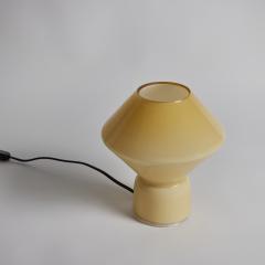  Artemide 1980s Memphis Style Conica Pale Yellow Glass Table Lamp for Artemide - 3035724