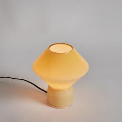  Artemide 1980s Memphis Style Conica Pale Yellow Glass Table Lamp for Artemide - 3035726