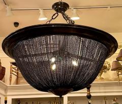  Arteriors Home Huge Modern Arteriors Black Chain Basket Pendant Chandelier - 2281781