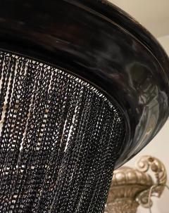  Arteriors Home Huge Modern Arteriors Black Chain Basket Pendant Chandelier - 2281782