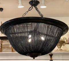  Arteriors Home Huge Modern Arteriors Black Chain Basket Pendant Chandelier - 2281783
