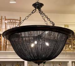  Arteriors Home Huge Modern Arteriors Black Chain Basket Pendant Chandelier - 2281784