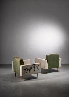  Artifort Pair of club chairs by Theo Ruth for Artifort 1950s - 1820343