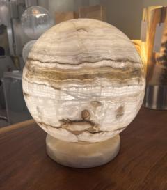  Artisan Highly Polished Ambient Onyx Sphere Table Lamp - 3174497