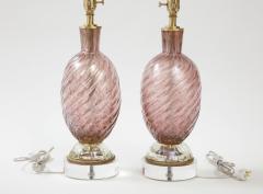  Artisti Barovier Barovier Smoked Amethyst Murano Lamps - 2491806