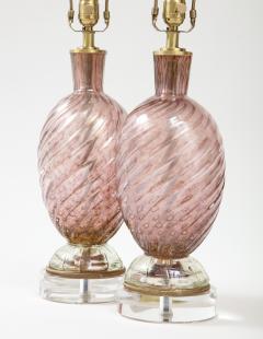  Artisti Barovier Barovier Smoked Amethyst Murano Lamps - 2491807