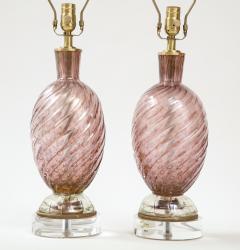  Artisti Barovier Barovier Smoked Amethyst Murano Lamps - 2491808