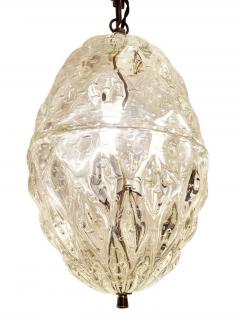  Artisti Barovier Murano Glass Egg Pendant by Barovier Italy 1960s - 3183010