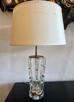  Artisti Barovier Vintage 1940s Barovier Bubbled Murano Glass Table Lamp - 4637054
